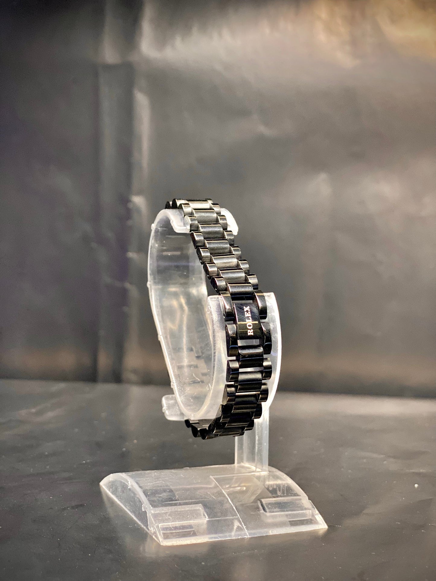 Luxury Rolex Black Bracelet with Diamond Accessories