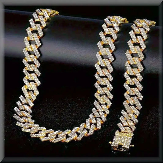 Mens Aujla Golden Chain and Bracelete